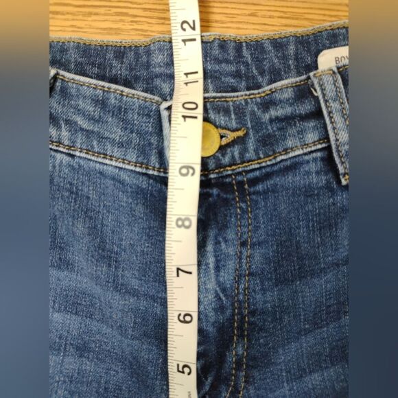 Marks & Spencer Distressed Cropped Jeans Boyfriend size 12 short UK size - Picture 9 of 16